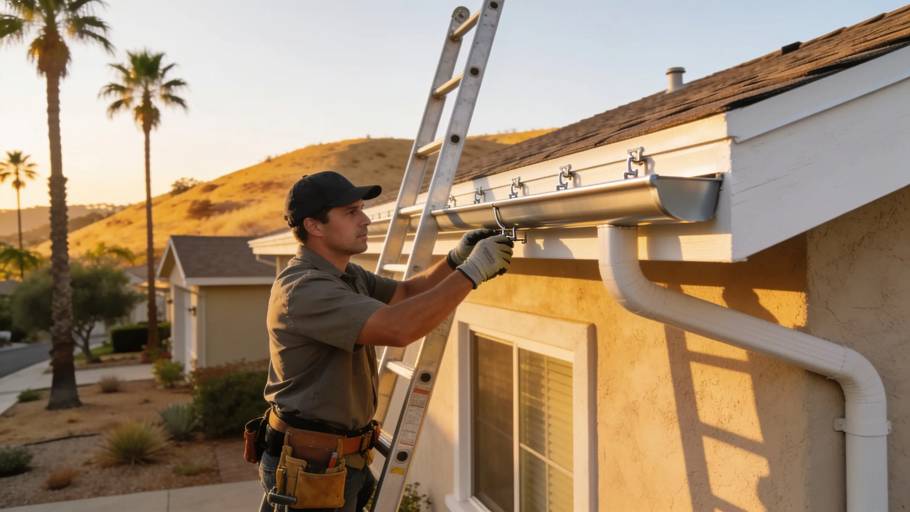 Gutter Installation — Seamless aluminum and copper gutter systems